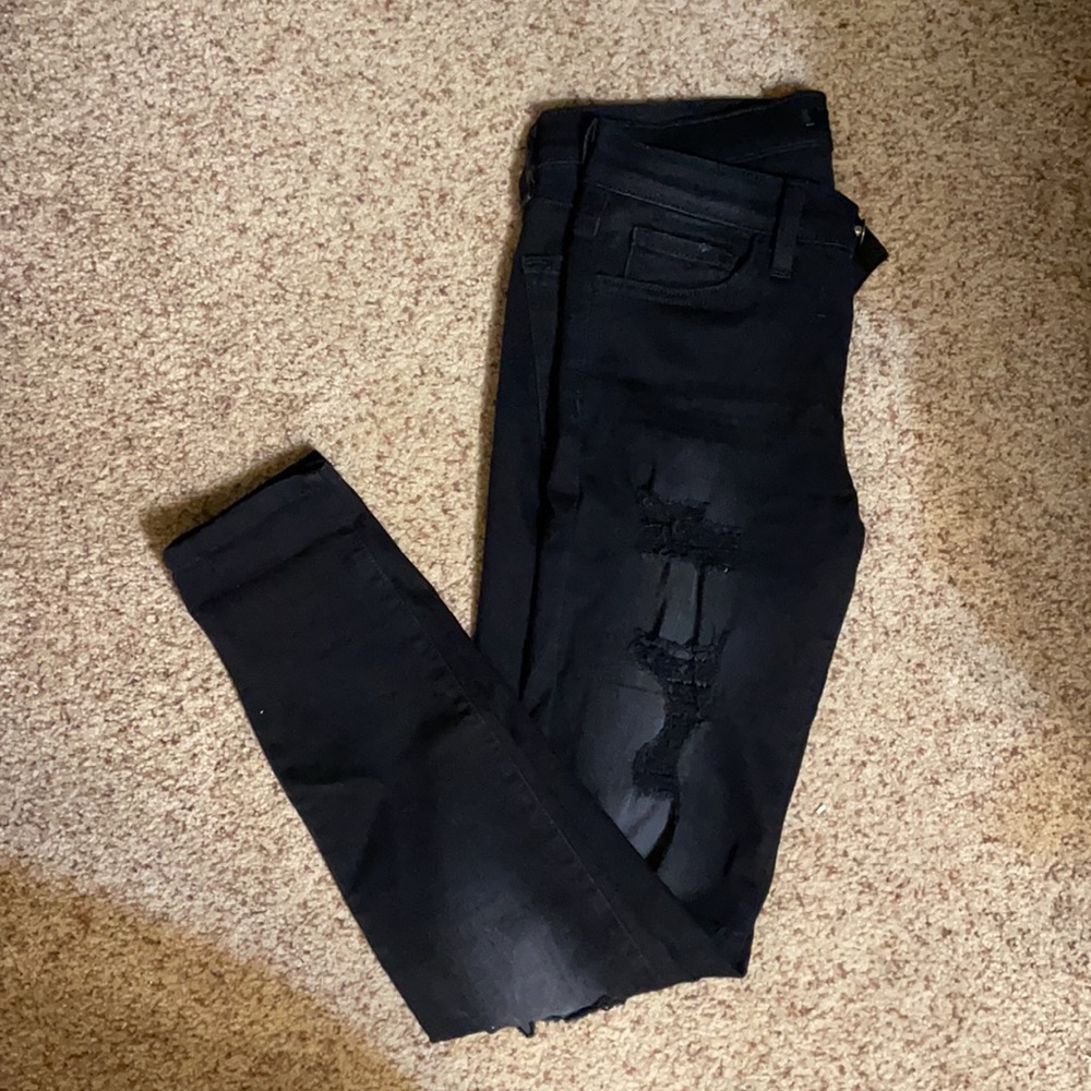Flying monkey distressed jeans
